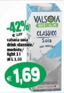 Il Castoro Supermercati ValsOia soia drink classico offerta