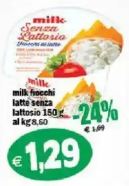 Il Castoro Supermercati milk fiocchi latte senza lattosio offerta