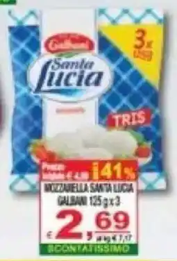 CTS Supermercati Mozzarella Santa Lucia offerta