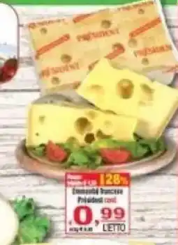 CTS Supermercati Formaggio francese President offerta