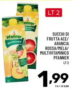 Il Centesimo Succhi di frutta Ace/Arancia Rossa/Mela/Multivitaminico Pfanner offerta