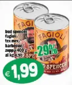 Il Castoro Supermercati Bud Spencer fagioli tex mex barbecue zuppa offerta
