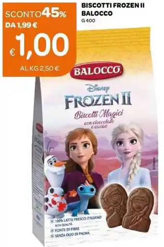 Ekom Biscotti Frozen II Balocco G 400 offerta