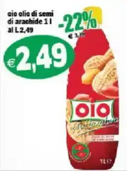 Il Castoro Supermercati Olio di semi di arachide OIO offerta
