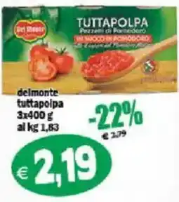 Il Castoro Supermercati Del Monte tuttapolpa offerta