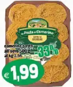 Il Castoro Supermercati La Pasta di Camerino pasta all'uovo offerta
