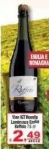 CTS Supermercati Vino IGT Novello Lambrusco Emilia Ruffolo offerta