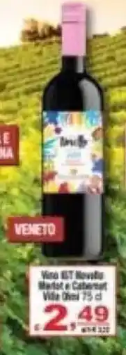 CTS Supermercati Vino IGT Novello Merlot e Cabernet Villa Ovni offerta