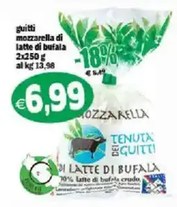 Il Castoro Supermercati Mozzarella di latte di bufala offerta