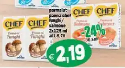 Il Castoro Supermercati Parmalat panna chef funghi/ salmone offerta