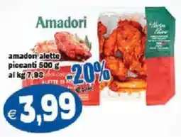 Il Castoro Supermercati Amadori alette piccanti offerta