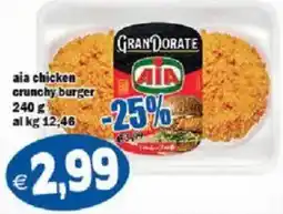 Il Castoro Supermercati Aia chicken crunchy burger offerta