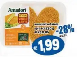 Il Castoro Supermercati Amadori ortaiole spinaci offerta