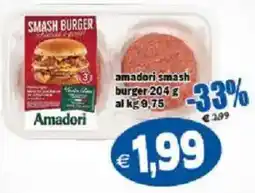 Il Castoro Supermercati Amadori smash burger offerta