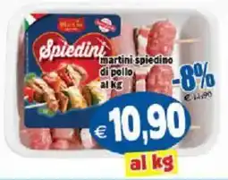 Il Castoro Supermercati Spiedini martini spiedino di pollo offerta