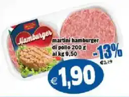 Il Castoro Supermercati martini hamburger di pollo offerta