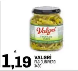 Al Discount Valgrì fagiolini verdi offerta