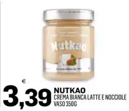 Al Discount Nutkao crema bianca latte e nocciole offerta