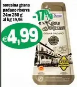 Il Castoro Supermercati Sorexina grana padano riserva offerta