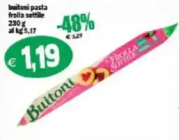 Il Castoro Supermercati Buitoni pasta frolla sottile offerta