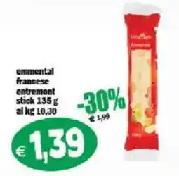 Il Castoro Supermercati emmental francese entremont stick offerta