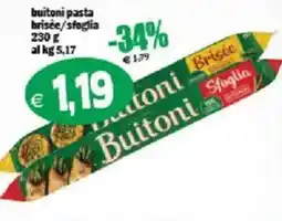 Il Castoro Supermercati Buitoni pasta brisée/sfoglia offerta