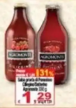 CTS Supermercati Salsa pronta di Pomodoro Chieppo Dattero offerta