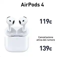Unieuro AirPods 4 offerta