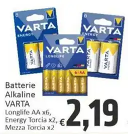 Paghi Poco Batterie Alkaline VARTA offerta