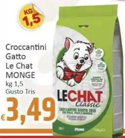 Paghi Poco Croccantini Gatto Le Chat Monge offerta