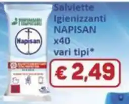 Paghi Poco Salviette igienizzanti Napisan offerta