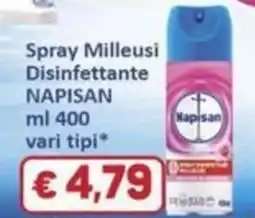 Paghi Poco Spray Milleusi Disinfettante Napisan offerta