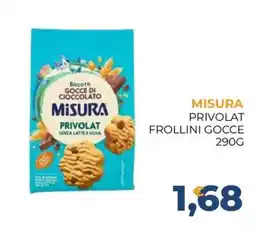 Moderna Biscotti gocce di cioccolato Misura Privolat senza latte e uova offerta