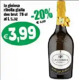 Il Castoro Supermercati La gioiosa ribolla gialla offerta