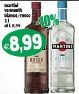 Il Castoro Supermercati martini vermouth bianco/rosso offerta