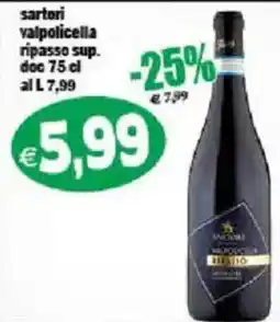 Il Castoro Supermercati Sartori valpolicella ripasso sup. doc offerta