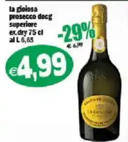 Il Castoro Supermercati La gioiosa prosecco docg superiore ex.dry offerta