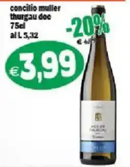 Il Castoro Supermercati concilio muller thurgau doc offerta