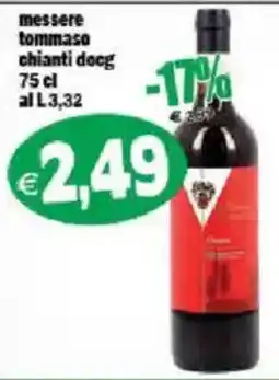 Il Castoro Supermercati messere tommaso chianti docg offerta