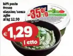 Il Castoro Supermercati Biffi pesto fresco classico/senza aglio offerta