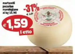 Il Castoro Supermercati Martarelli pecorino marchigiano offerta