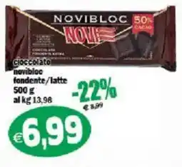 Il Castoro Supermercati Cioccolato novibloc fondente/latte offerta