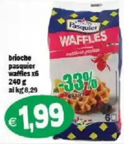 Il Castoro Supermercati brioche pasquier waffles offerta