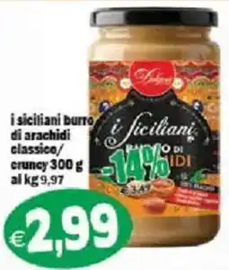 Il Castoro Supermercati i siciliani burro di arachidi classico offerta
