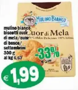 Il Castoro Supermercati Mulino Bianco biscotti cuor di mela offerta