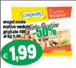 Il Castoro Supermercati Orogel misto rustico verdure grigliate offerta