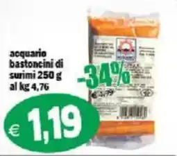 Il Castoro Supermercati acquario bastoncini di surimi offerta