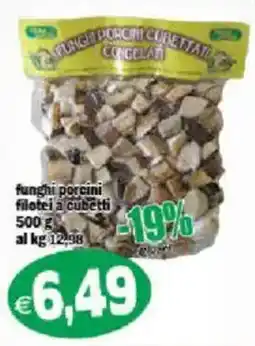 Il Castoro Supermercati Funghi porcini cubettati offerta