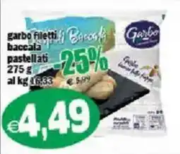 Il Castoro Supermercati Garbo filetti baccala pastellati offerta