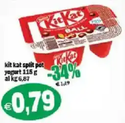 Il Castoro Supermercati Kit Kat split pot yogurt offerta